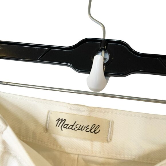 Madewell The High-Rise Slim Boyjean‎ in Off White High Rise Stretchy Size 26 - Picture 7 of 7